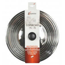 COPERCHIO ACCIAIO MULTIMISURA CM.20/32 3365 (8pz)